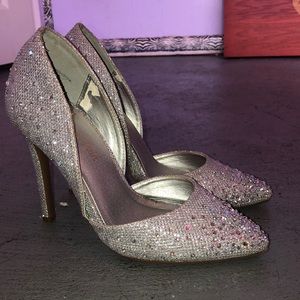 Silver Glam Heels